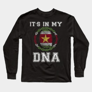 Suriname  It's In My DNA - Gift for Surinamese 2 From Suriname Long Sleeve T-Shirt